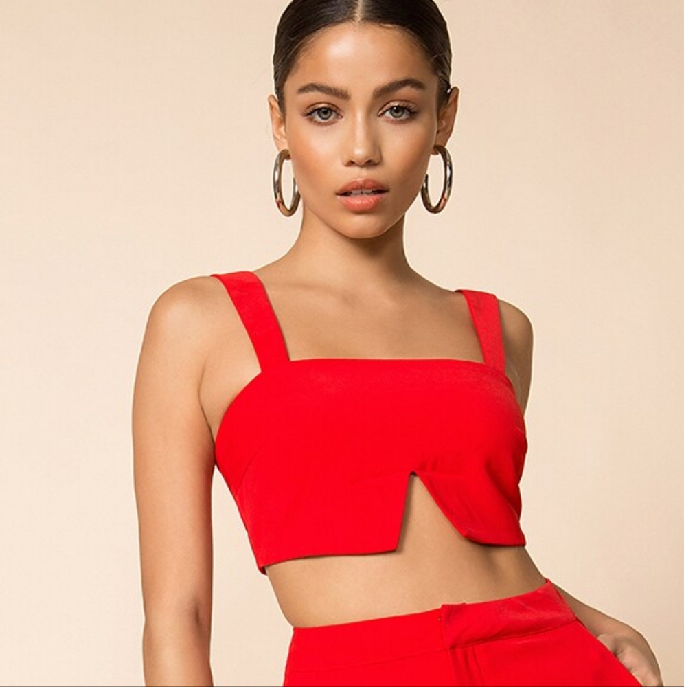 NWOT BRAND NEW SUPERDOWN LEANN TOP, RED, SMALL